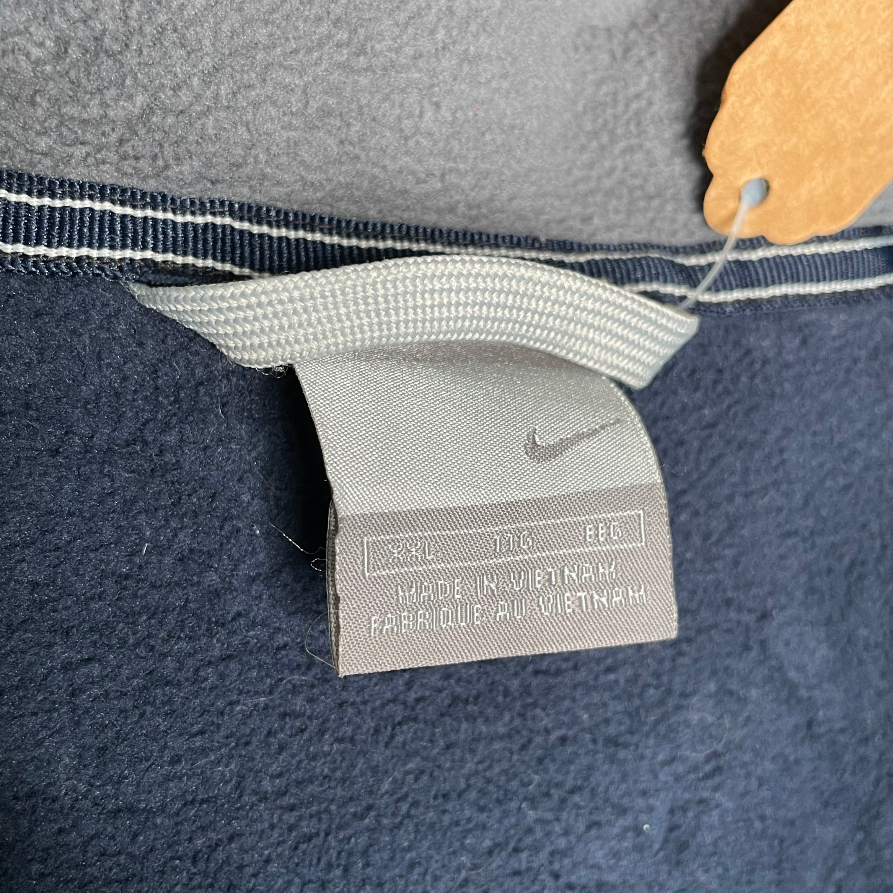 NIKE 中綿ジャケット 2XL ネイビー ポリエステル100% フード取り外し 