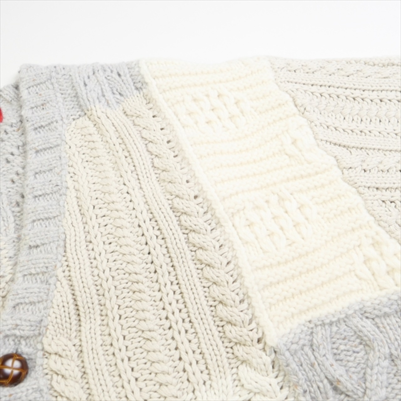 Size【L】 SUPREME シュプリーム 23AW Patchwork Cable Knit Cardigan 