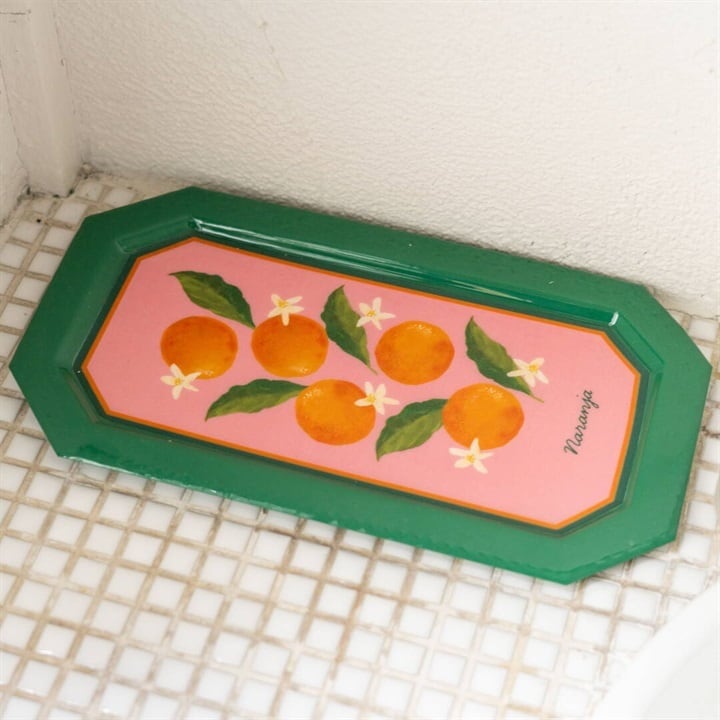 Rectangular iron tray Orange アイアントレー | YAY! -Art
