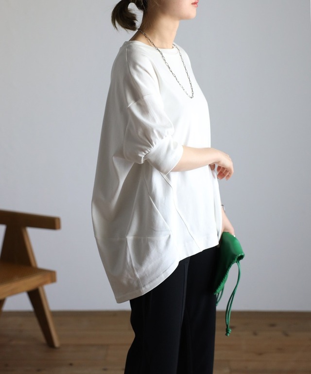 バルーンスムースショートスリーブプルオーバー