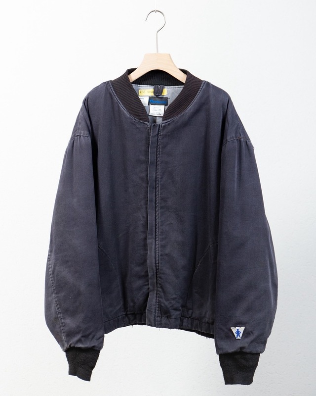 good faded cotton zip up blouson / Made In USA
