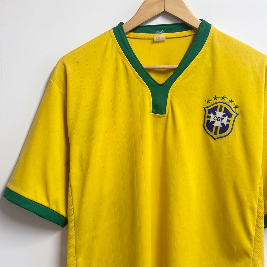 ブラジル代表 CBF サッカー ユニフォーム 半袖 黄色×緑 No.M818