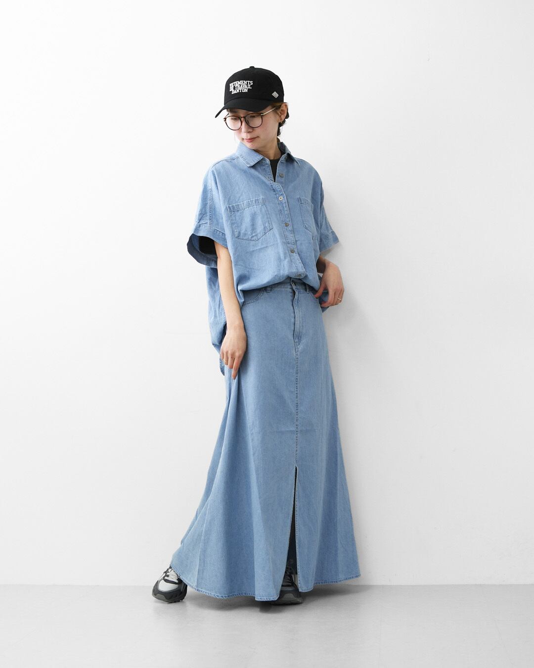 MICA&DEAL [マイカアンドディール] flare denim sk [0126202118