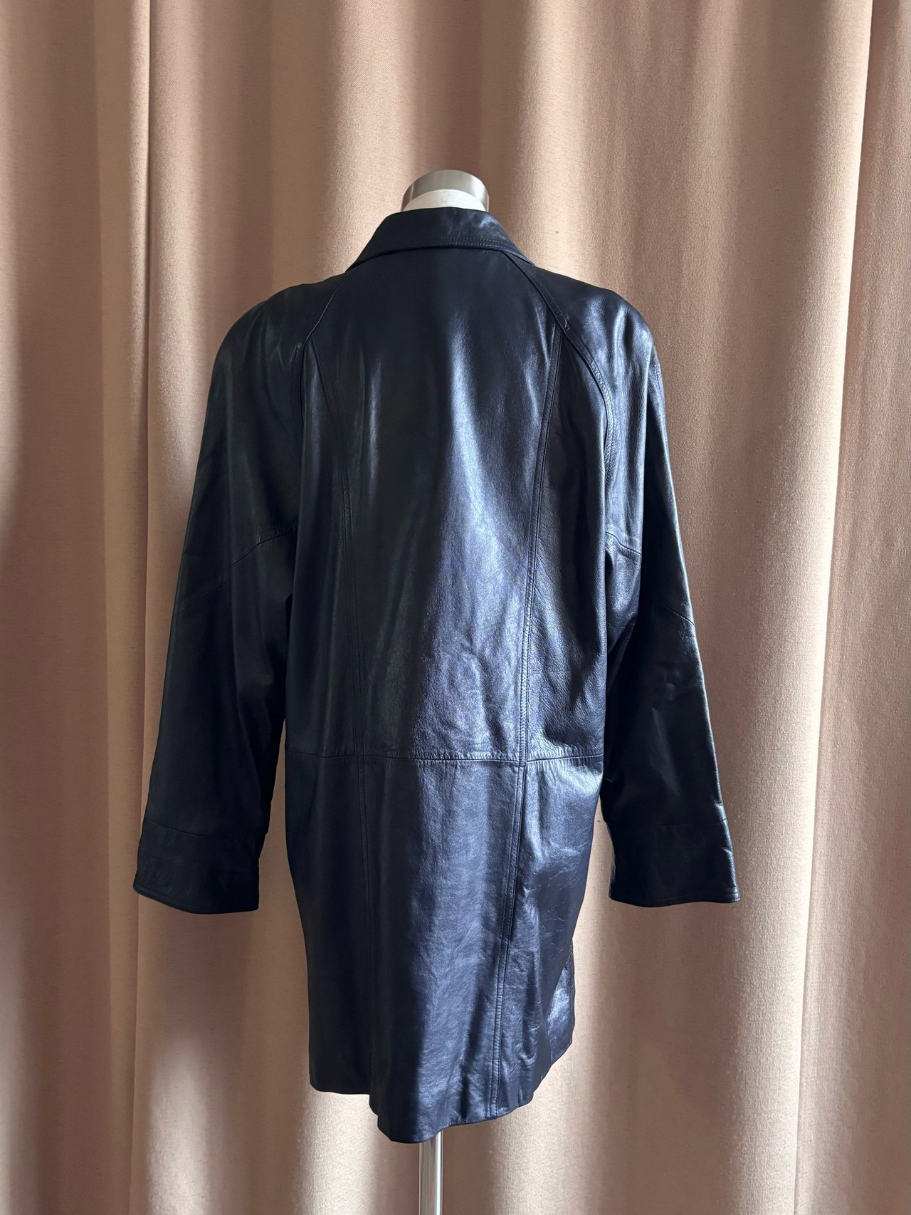 fabric from italy lamb leather jacket-4396-10