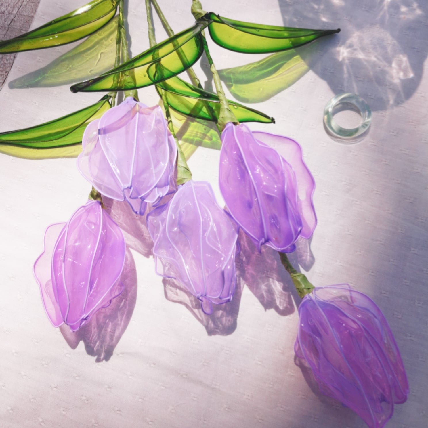 ラベンダー1本クリアチューリップ | clear tulip