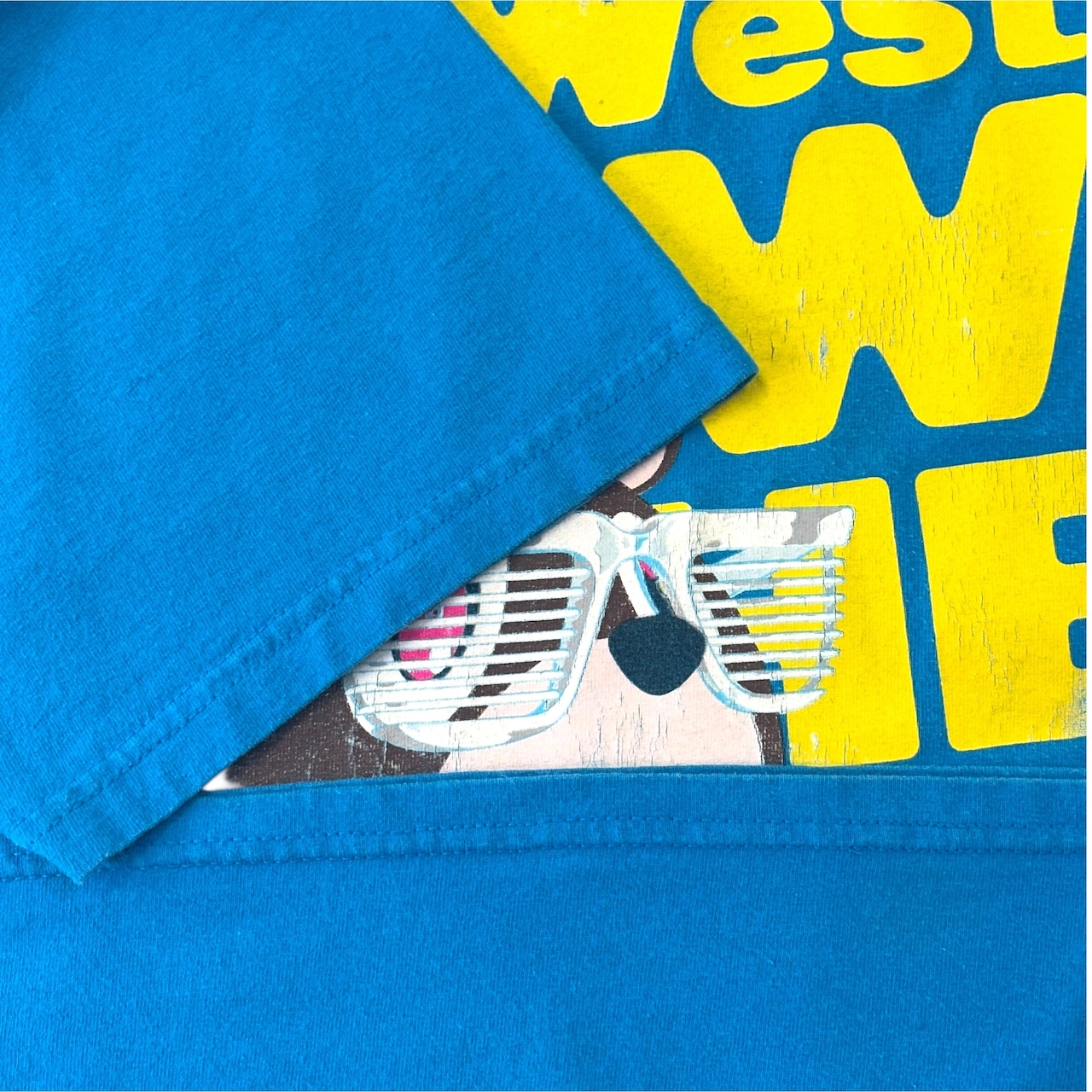 【Kanye Westｘ村上隆】カニエウェスト ドロップアウトベア Tシャツ ブルー  00's Vintage