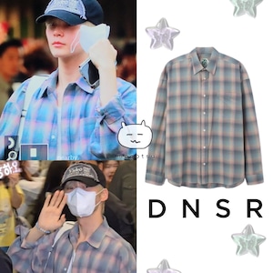 ★ZEROBASEONE ソンハンビン 着用!!【DNSR】oversize flannel check shirts pink