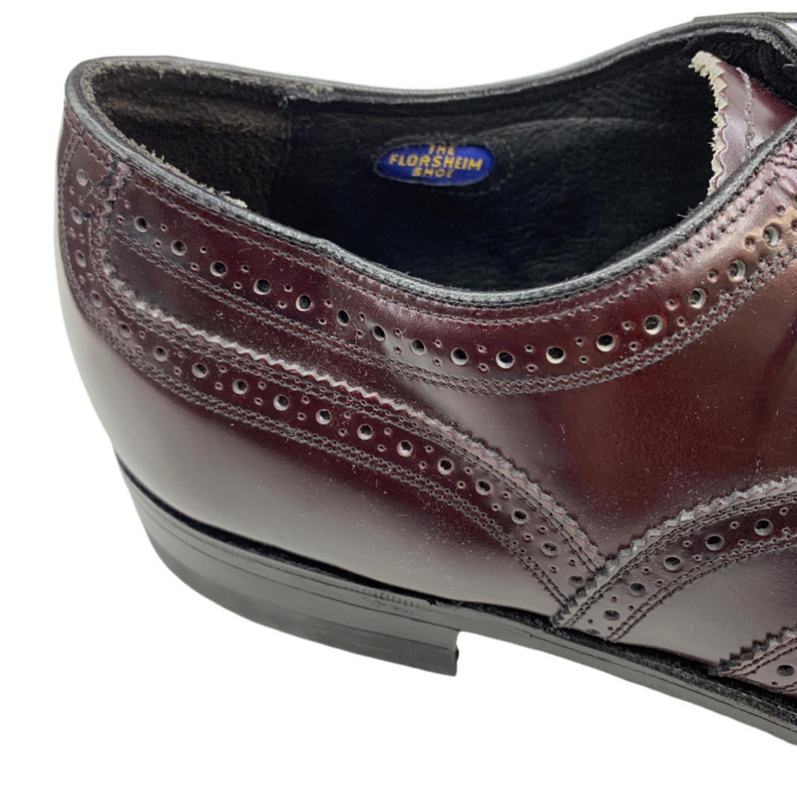 Florsheim フローシャイム レザーシューズ ウイングチップ ボルドー