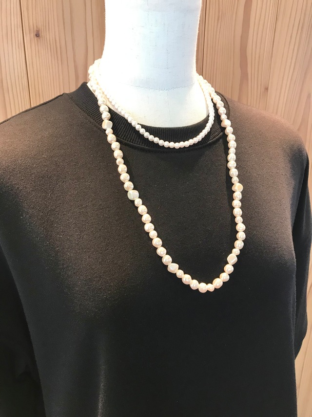 【DOUBLE  STANDARD CLOTHING】ミックスパールレイヤーネックレス