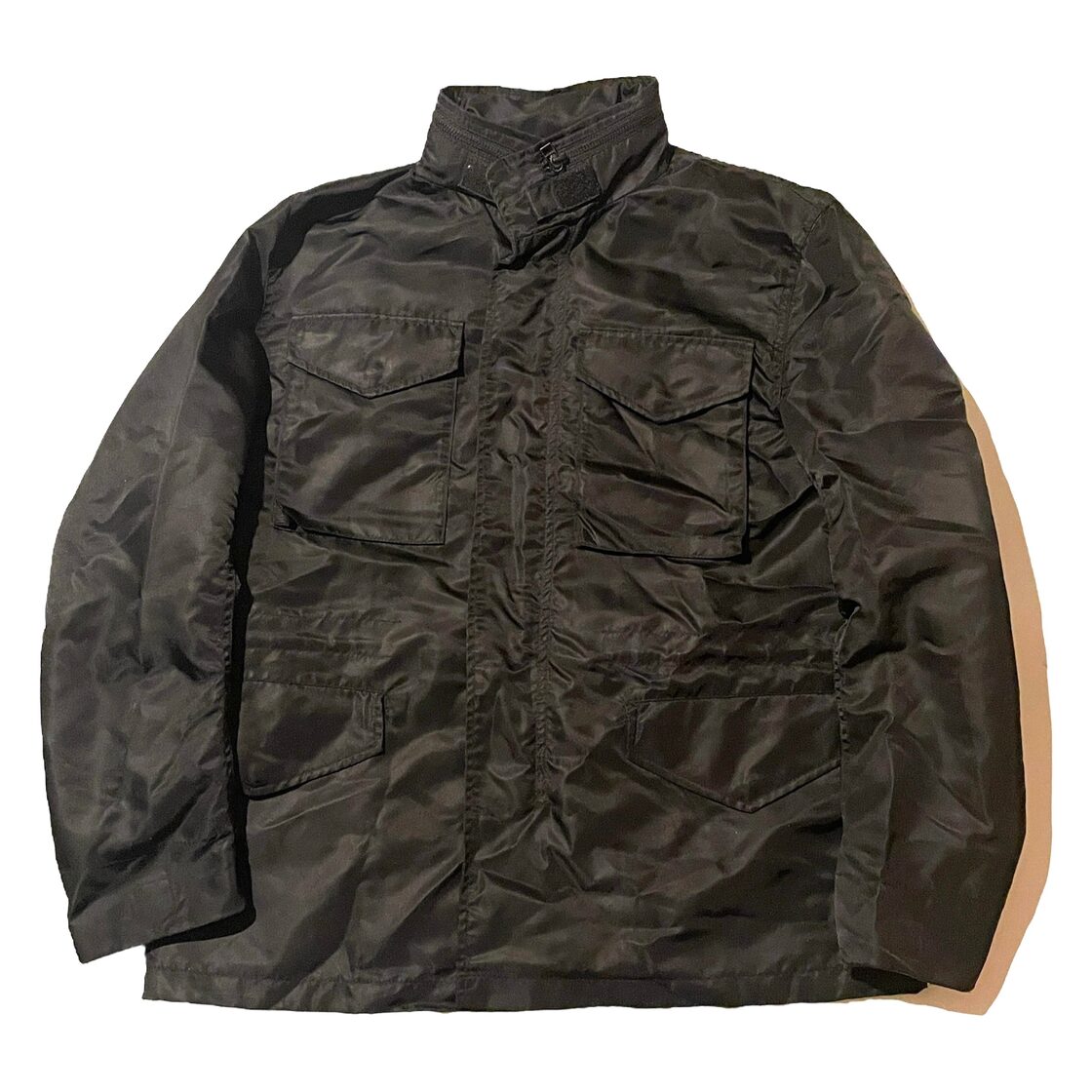 激レア Schott ショット M-65 ナイロン製 フィールドジャケット USA(黒  