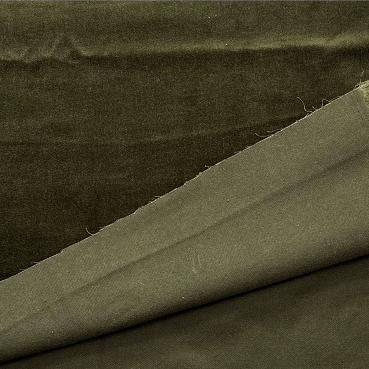 ★TC818◆1.8m◆綿100%別珍生地◆オリーブ色