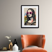 Mona Pop Shades｜モナリザを再解釈したポップアートポスター｜クラシックとモダンが交差するおしゃれなインテリアアートA4ポスター