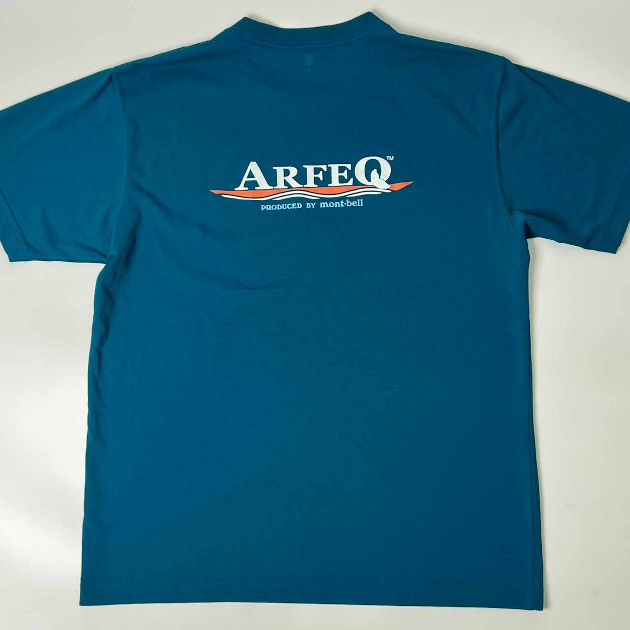 mont-bell モンベル ARFEQ アルフェック ボート 半袖 Tシャツ M/ブルー系 メンズ #1114142