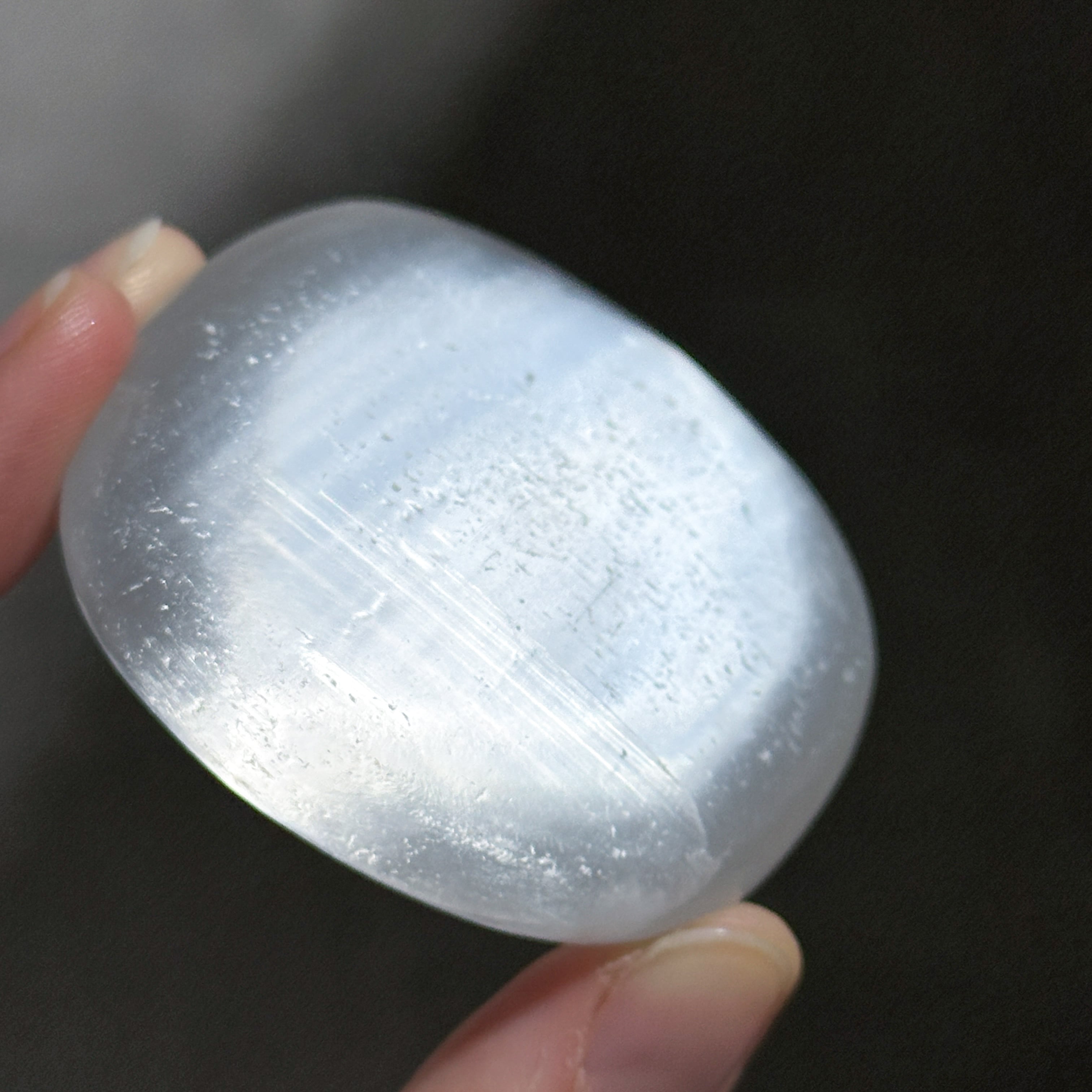 セレナイト パームストーン52♢Selenite♢天然石・鉱物
