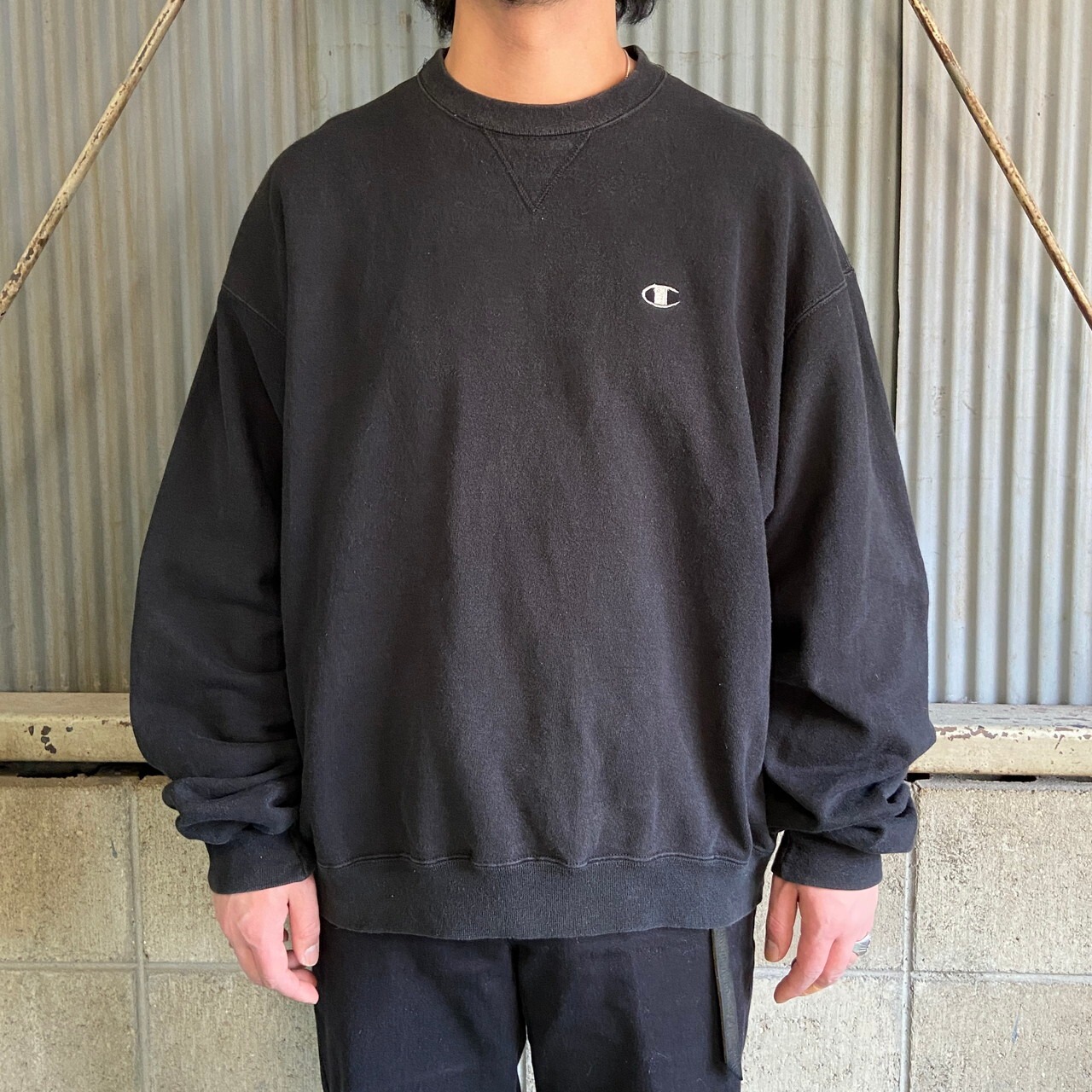 00年代 Champion チャンピオン 3色タグ ワンポイントロゴ刺繍 