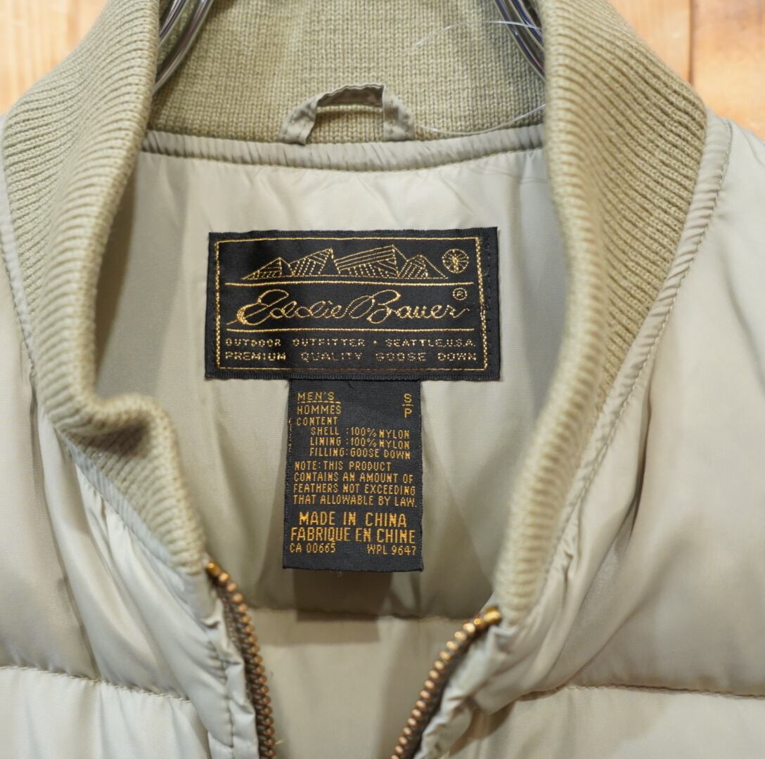eddie bauer 黒タグ ダウンベスト S/エディバウアー | 古着屋youth vintage