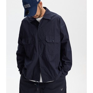 フラップポケット ワイドフォルム シャツブルゾン a-0933