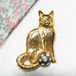 ねこのブローチ　コスチュームジュエリーのセール通販 11104B