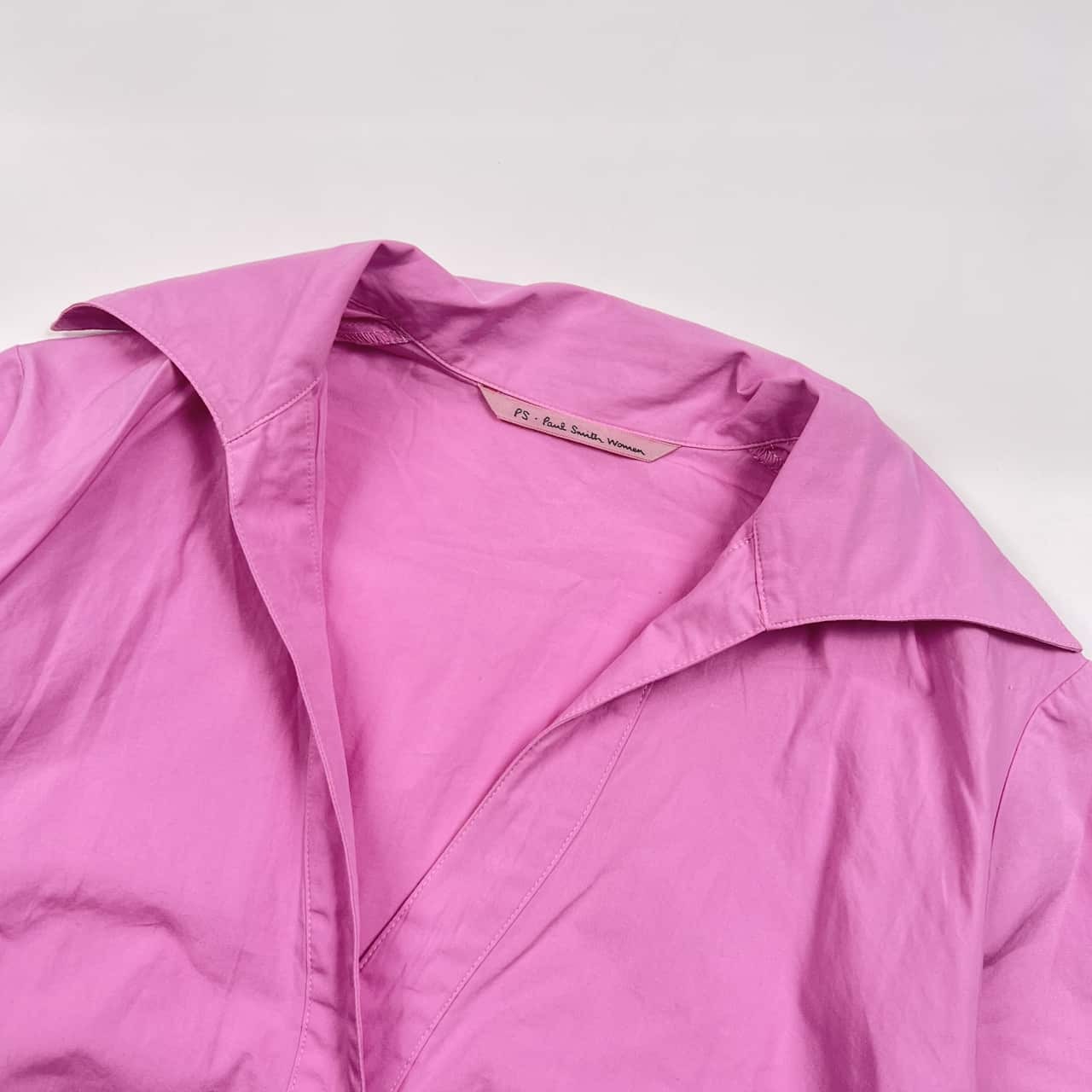 PS Paul Smith Women ポールスミス Vネック 長袖シャツ 40/ピンク レディース