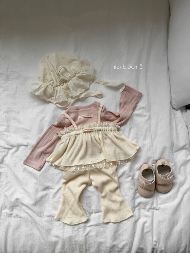 ⭐︎即納⭐︎[ mienbloom.B ] knit bustier bootcut SET