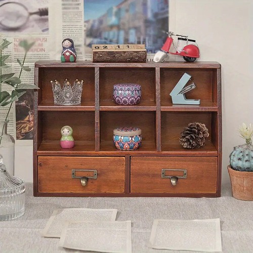 収納ボックス 木製 幅40cm 引き出し付 メイク収納 化粧品収納 小物収納 収納棚 おしゃれ 北欧