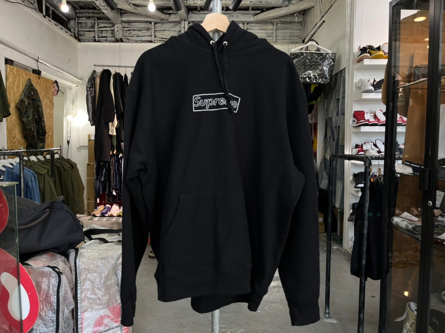 SupremeKAWS Chalk Logo Hooded Sweatshirt