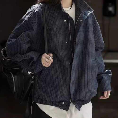 チェックジップジャケット ・20453