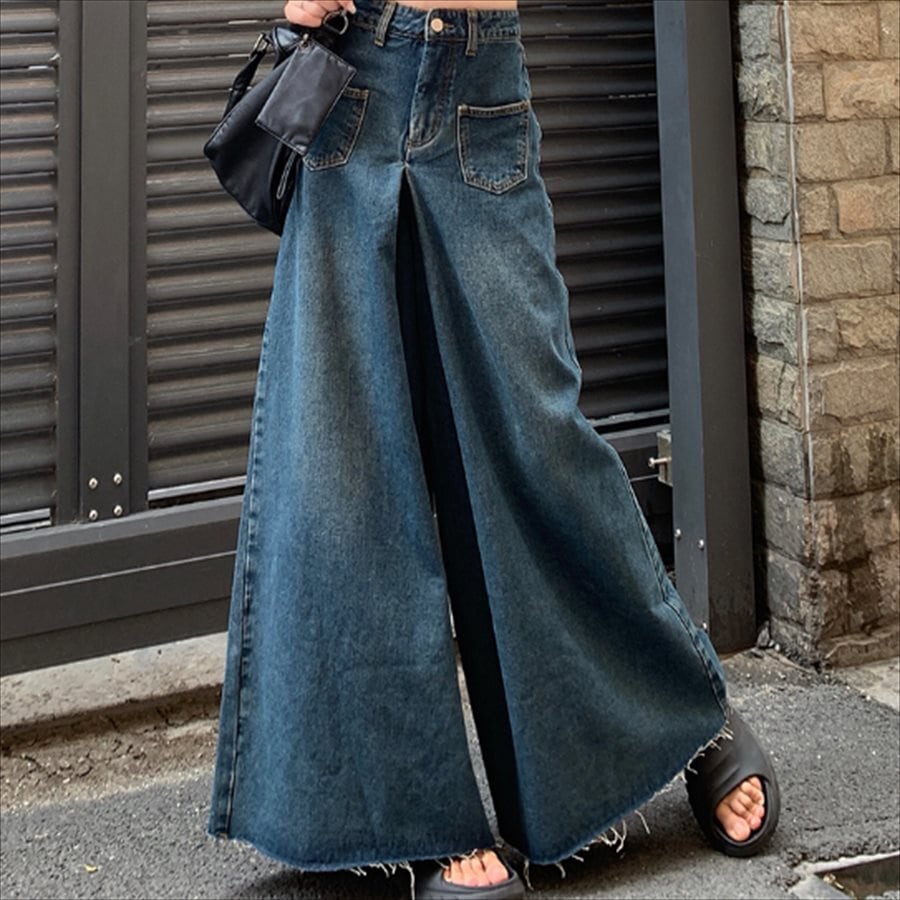 KAPITAL デニム ガウチョ フレア ボトムス パンツ 岡山デニム S KAPITAL デニム ガウチョ フレア ボトムス パンツ 岡山デニム S