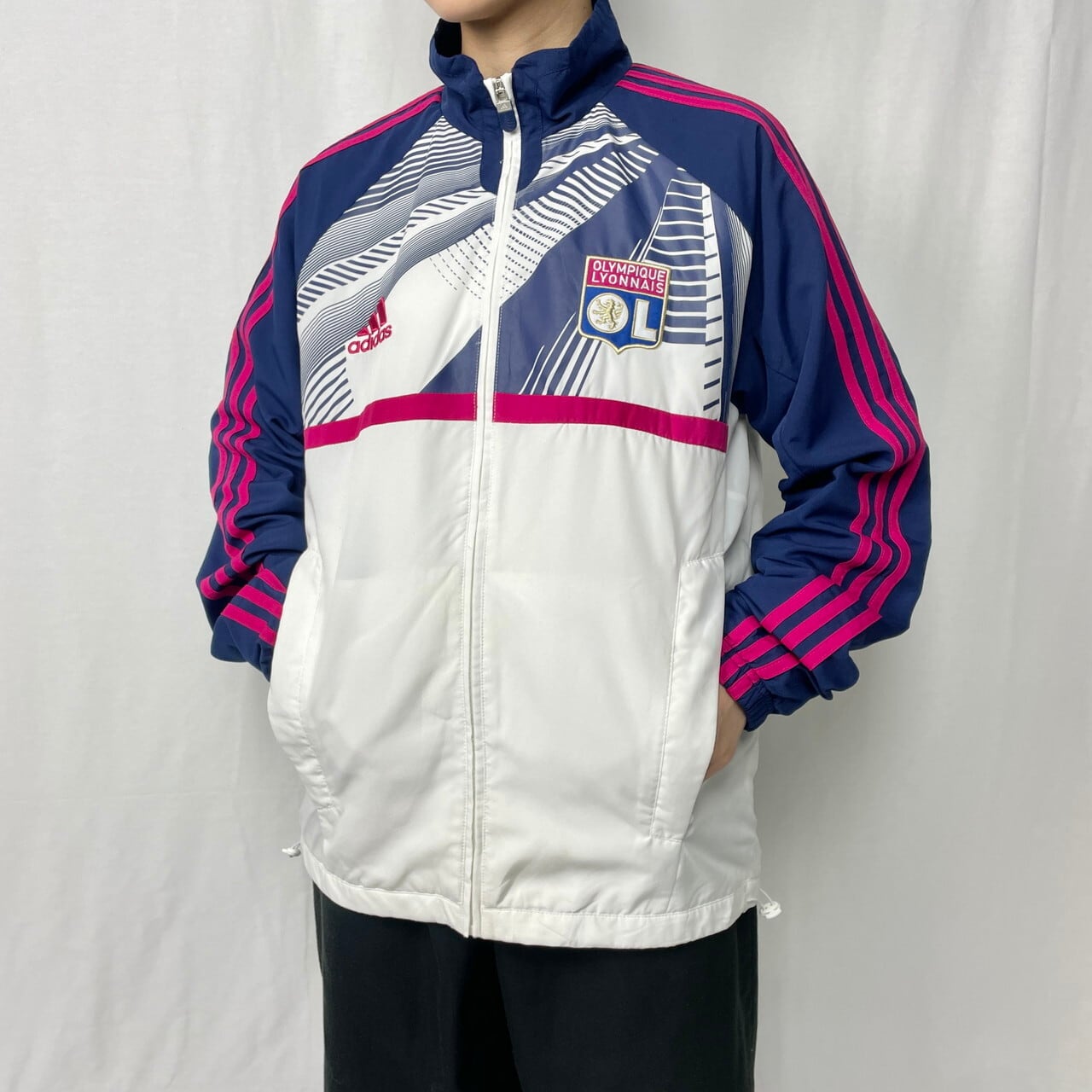 00年代 adidas アディダス OLYMPIQUE LYONNAIS オリンピック・リヨン 