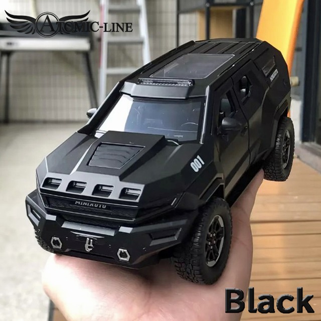 レズヴァニ ヴェンジェンス SUV ミニカー 1/24 全3色 ライト点灯 エンジンサウンド 合金モデル 模型 ジオラマ