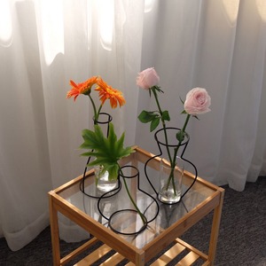 wire flame vase 8type / ワイヤーフレームベース 花瓶 韓国 北欧