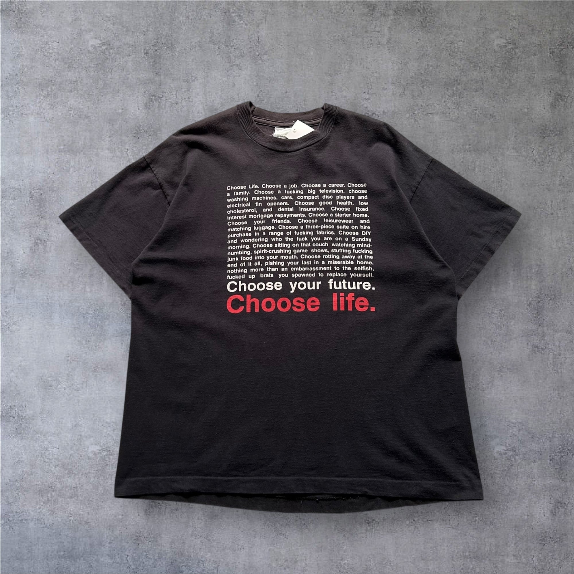 1996s Trainspotting "Choose Life" T-shirt【高円寺店】