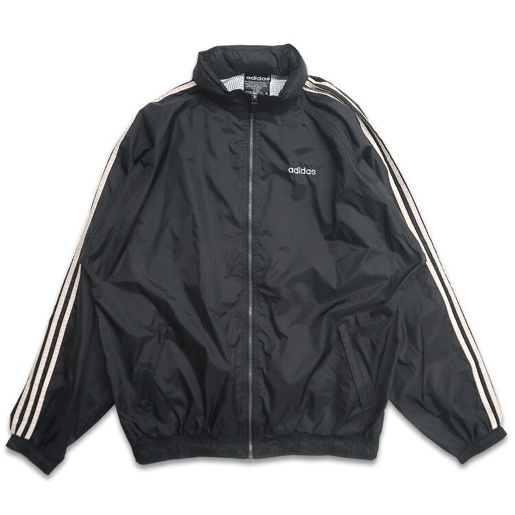 古着 90年代 アディダス adidas ナイロンジャケット ブラック 古着 90年代 アディダス adidas ナイロンジャケット ブラック