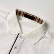 DAKS ダックス ワンポイント 半袖 ポロシャツ M/ホワイト メンズ