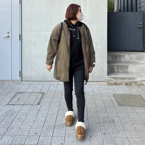 2way多機能ソフトリバーシブルボアouterlong／khaki