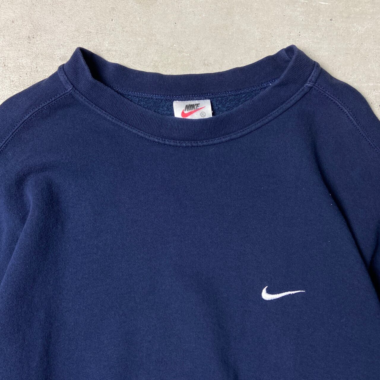 90年代 USA製 NIKE ナイキ スモールスウォッシュ ワンポイントロゴ刺繍