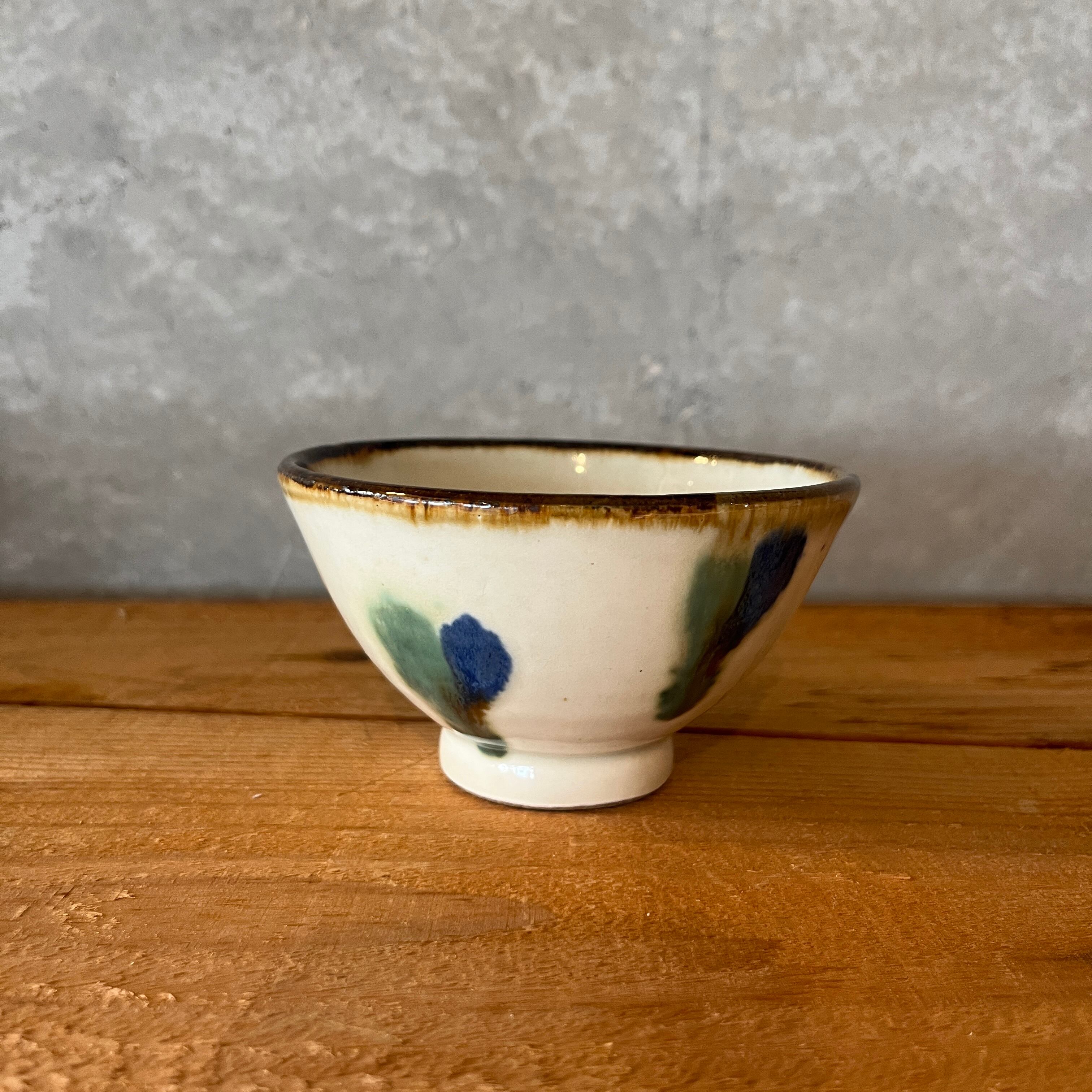 小代本谷ちひろ窯 三彩 飯碗