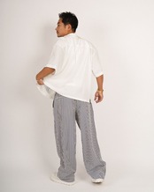 【#Re:room】CHECK PATTERN SEERSUCKER WIDE PANTS［REP326］
