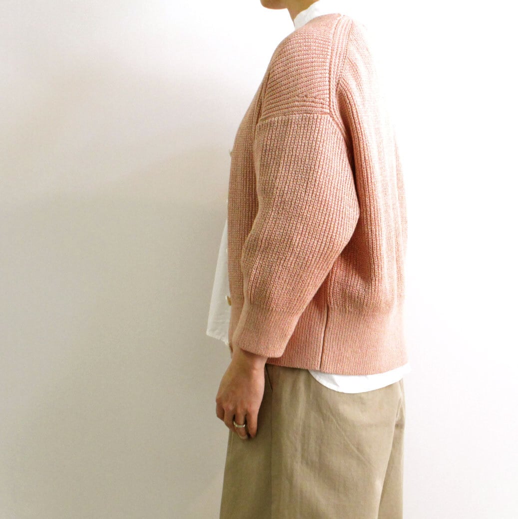 Comm Arch コム アーチ レディースニット Hand Framed Lily コットンカーディガン Escargot Circus