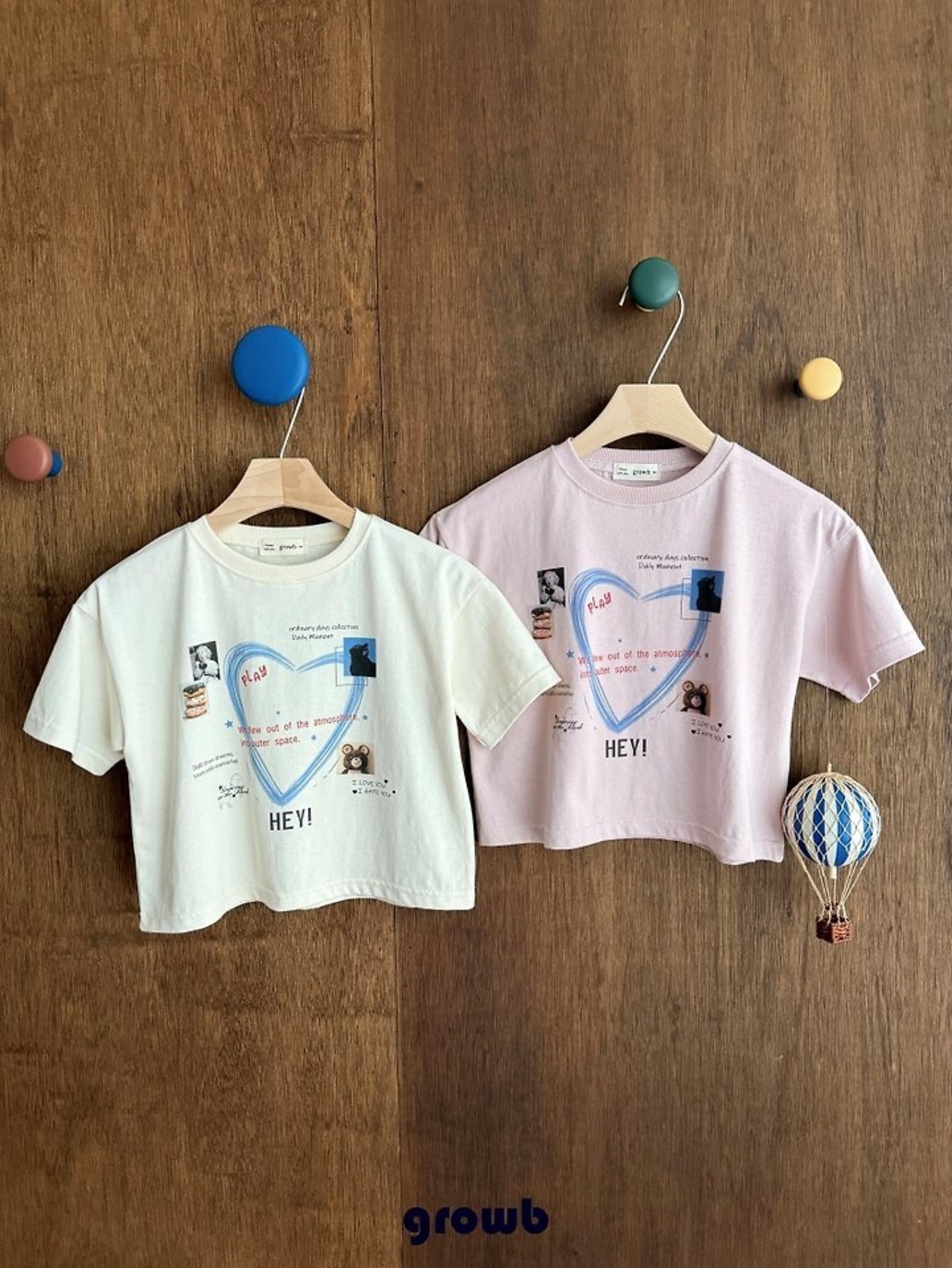 韓国子供服 / growb / スペース Tシャツ / 秋服 *XS~JM*