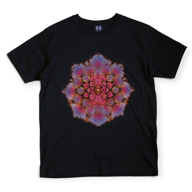 “曼荼羅染め×抜染” -nukizome- TIE DYE T-SHIRT 《L》