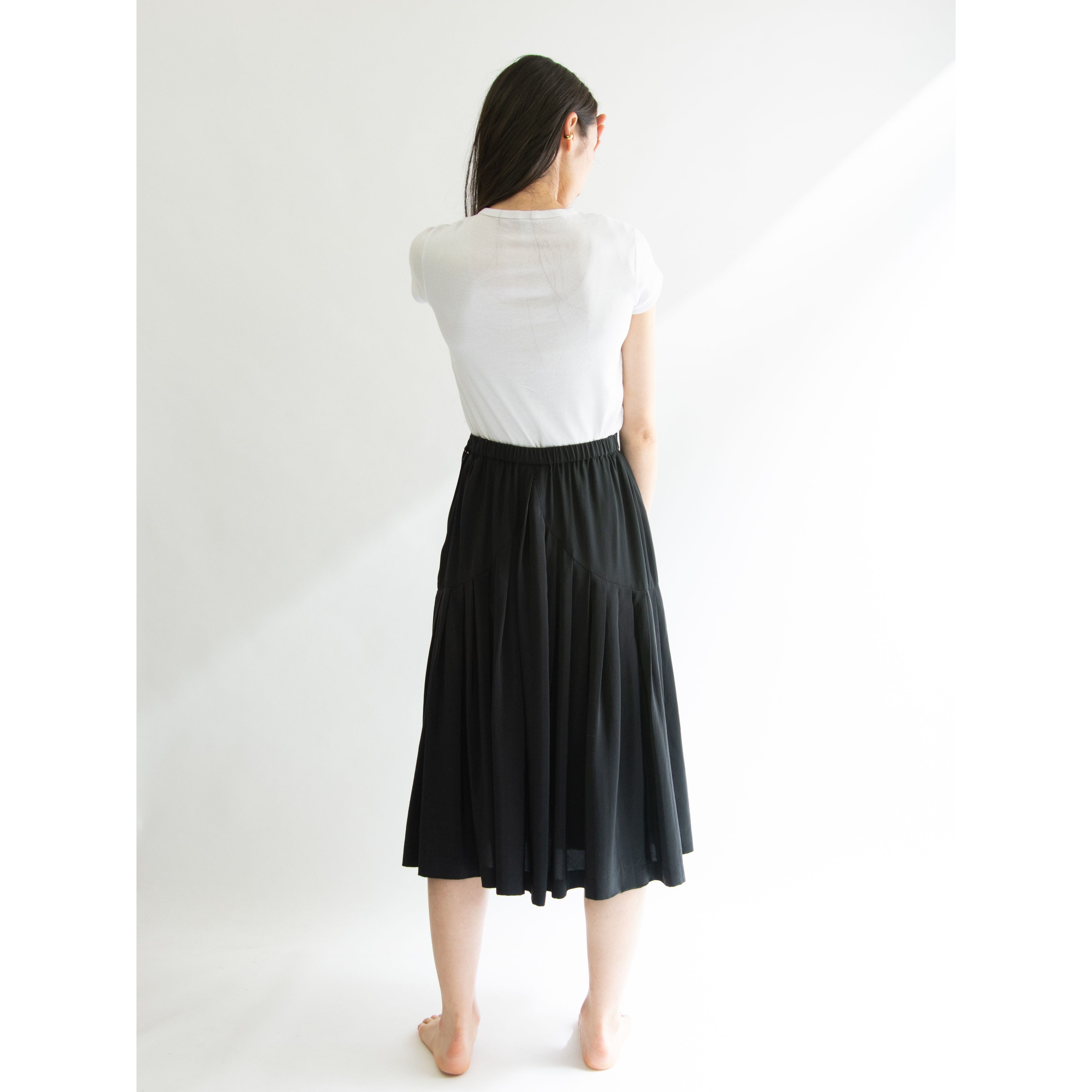 【Relin of San Francisco】Made in Hong Kong 100% Silk Flare Skirt（香港製 シルクフレアスカート）