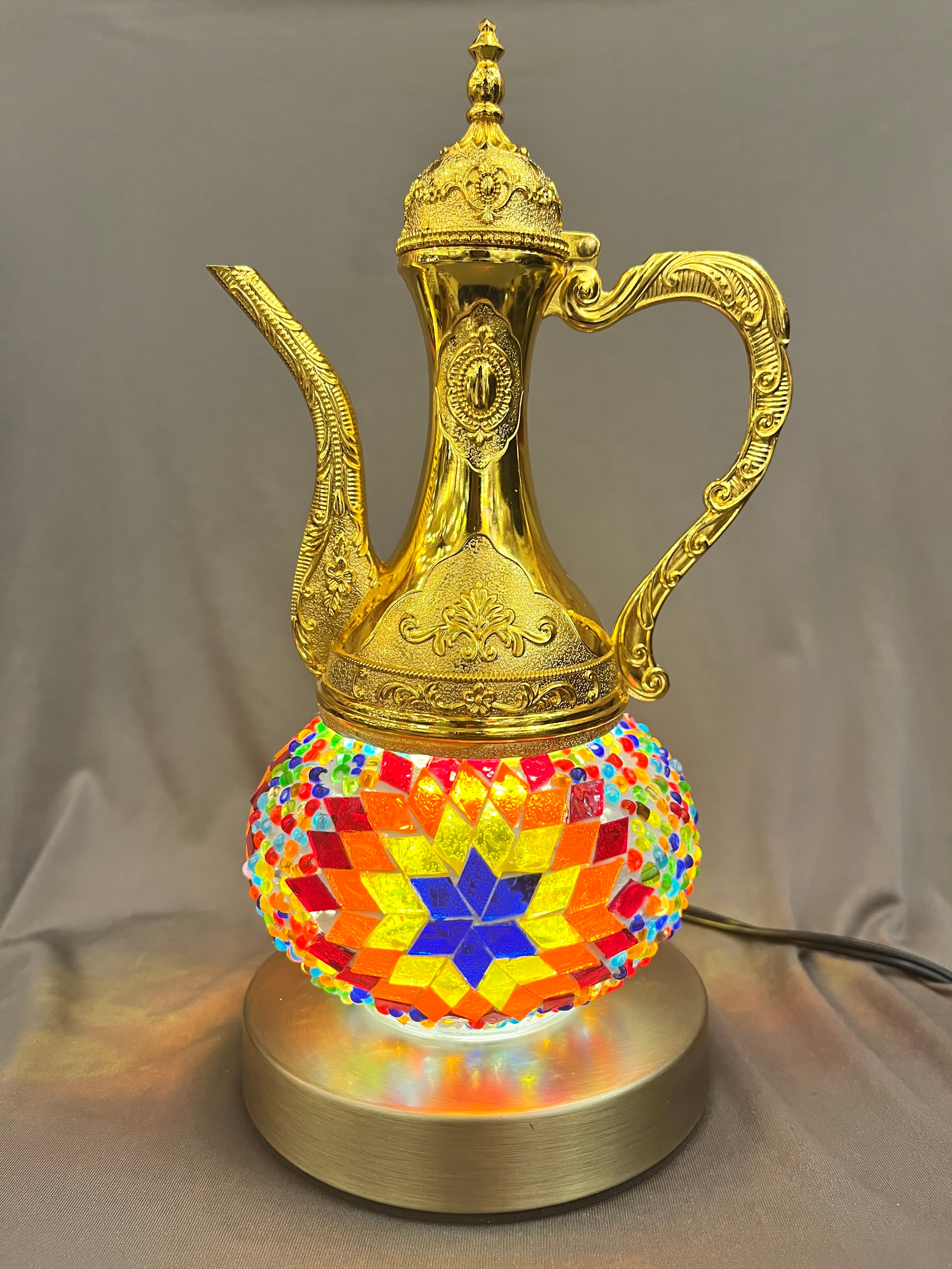 水差しランプ ゴールド×カラフル | zakurotokyo