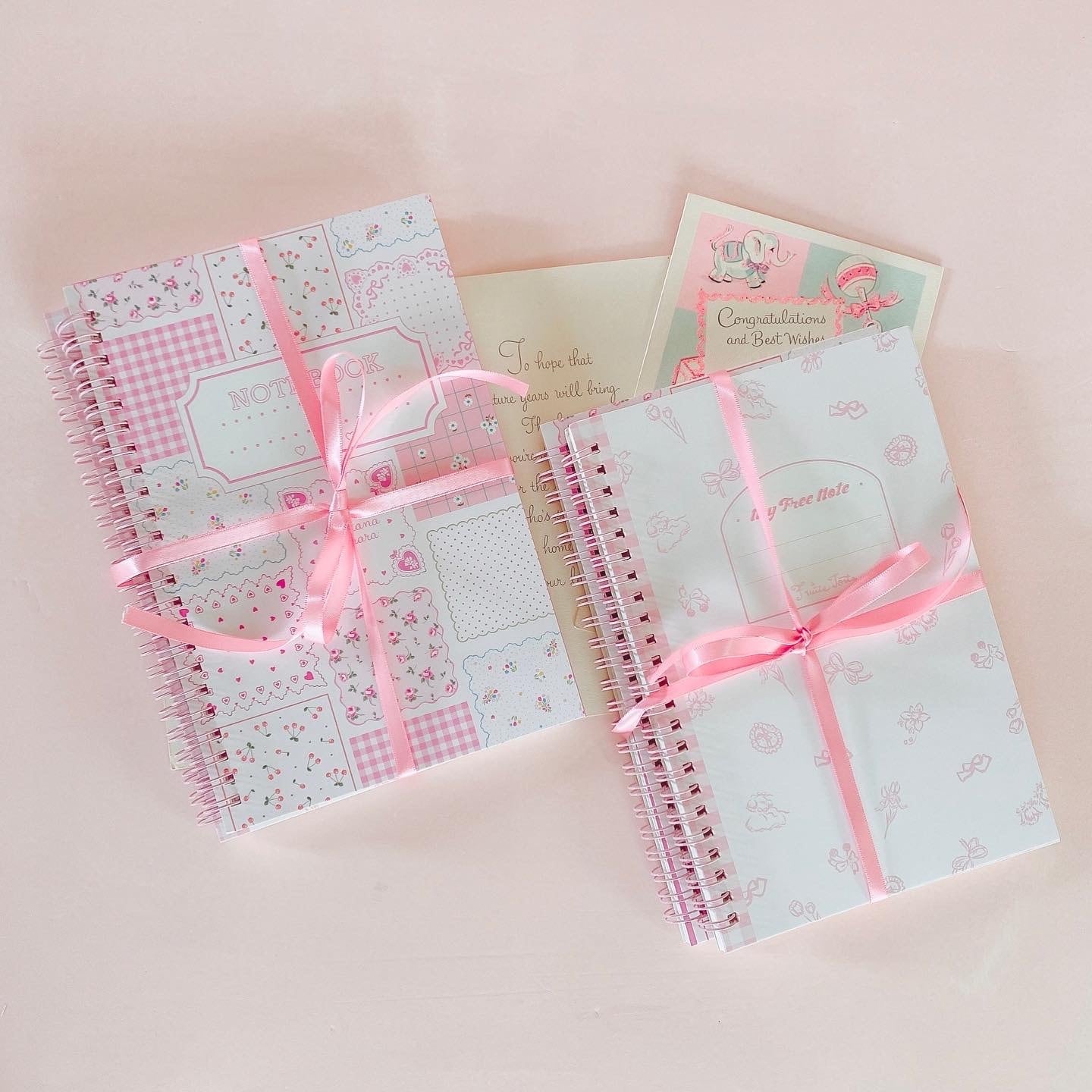 A5 in My Room pink note book ピンク方眼ノートブック