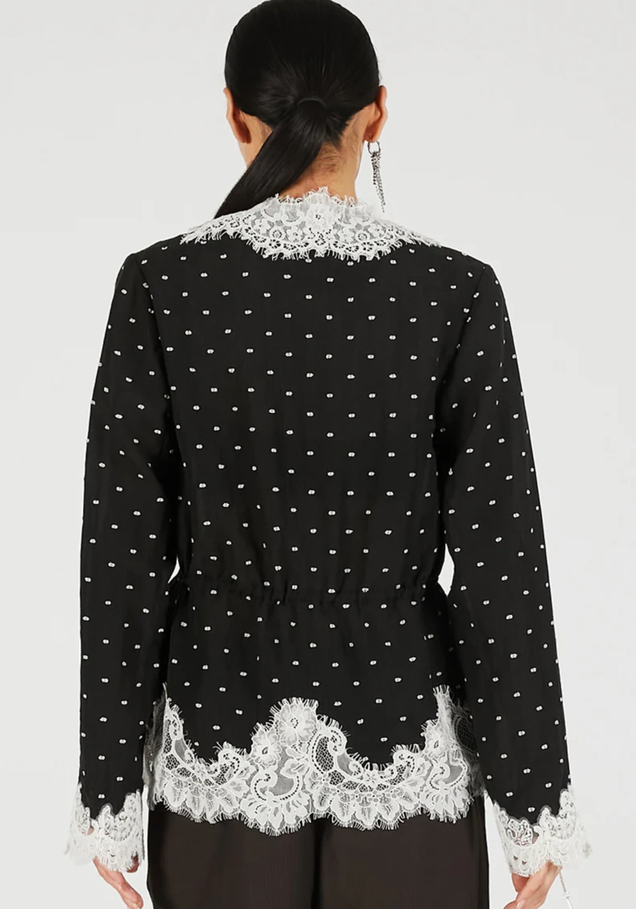 【26SS】PRANK PROJECT プランクプロジェクト / Dot Jacquard Lace Cardigan - 8