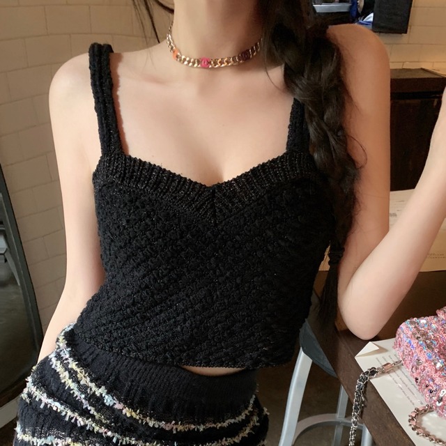 ヴィンテージライクアミコミニットキャミソール　W00104