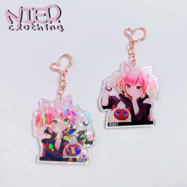 【ももしき×NieR Clothing】クリスタルホログラム加工アクリルキーホルダー