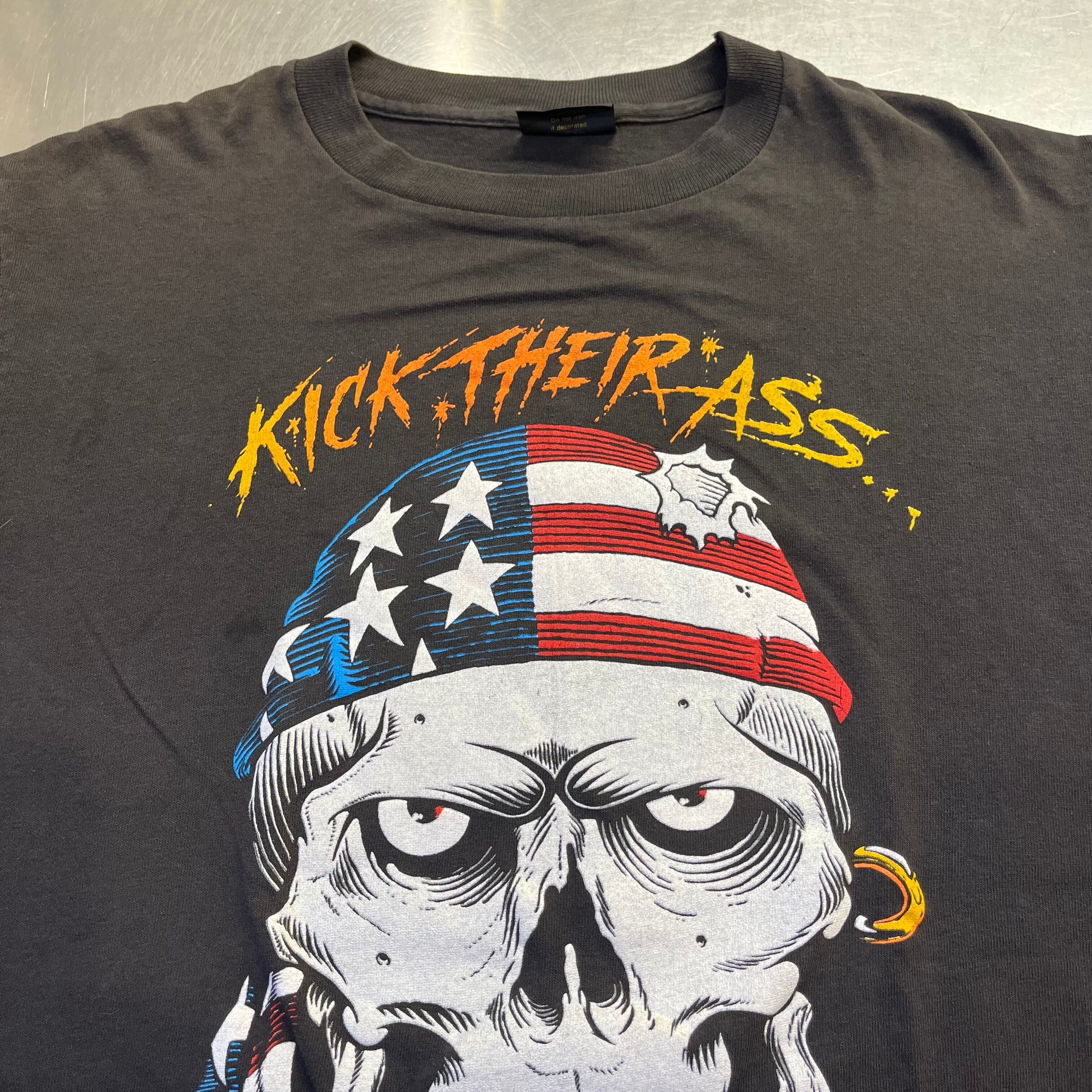 1990'S SKULL KICK THEIR ASS BLACK L | safarionline