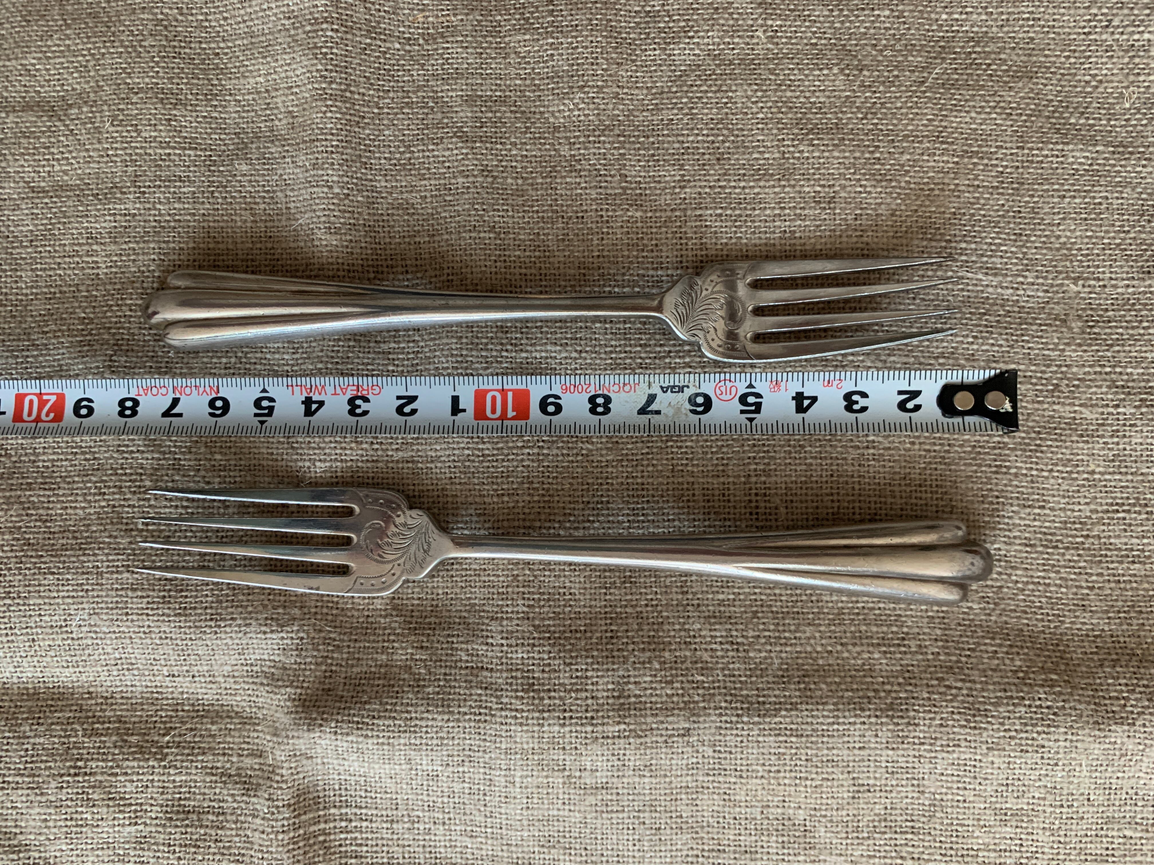 ヴィンテージ 銀メッキ フォーク フレンチアンティーク 1本あたり