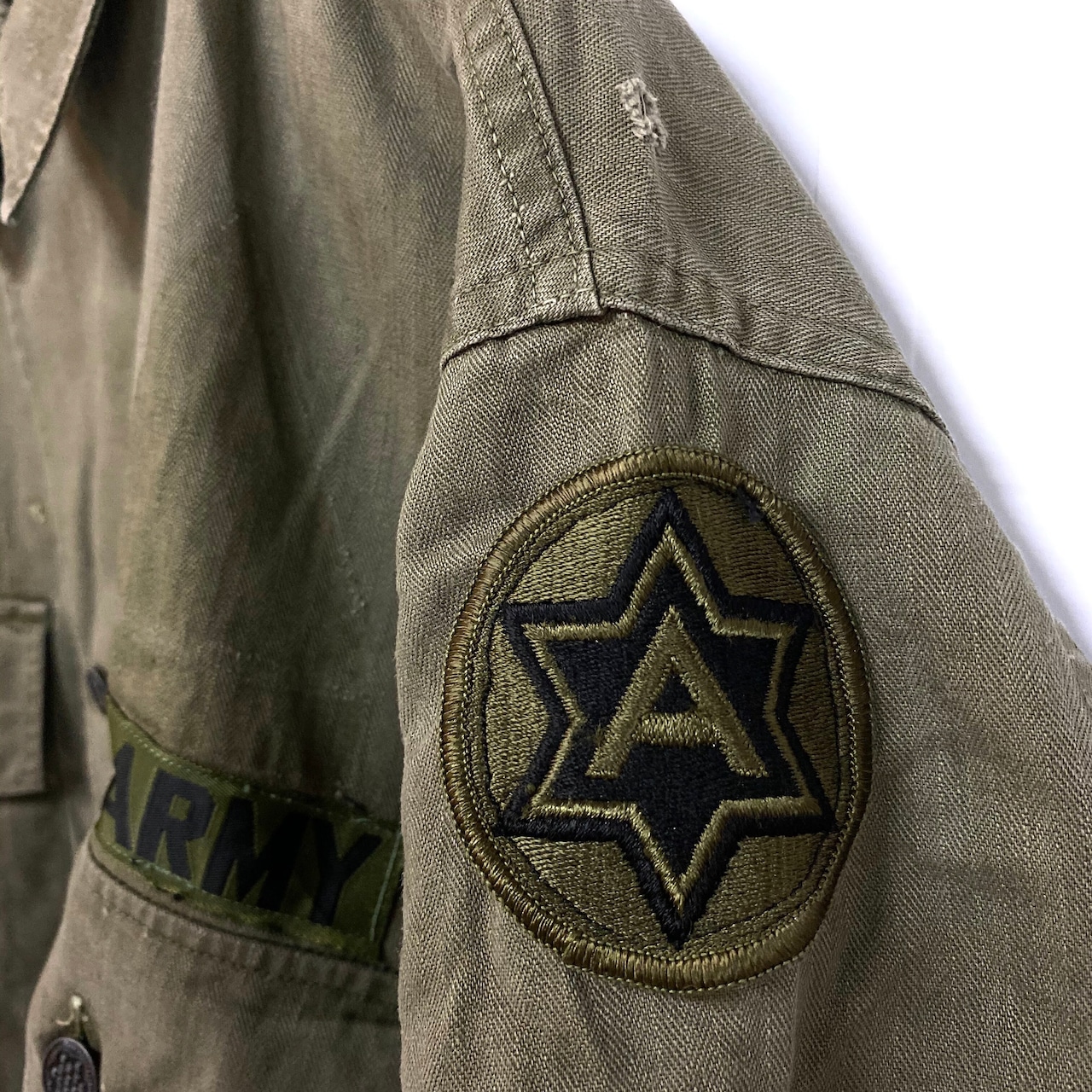 希少！40年代 M-43 US ARMY アーミー 13スターボタン ミリタリーシャツ 